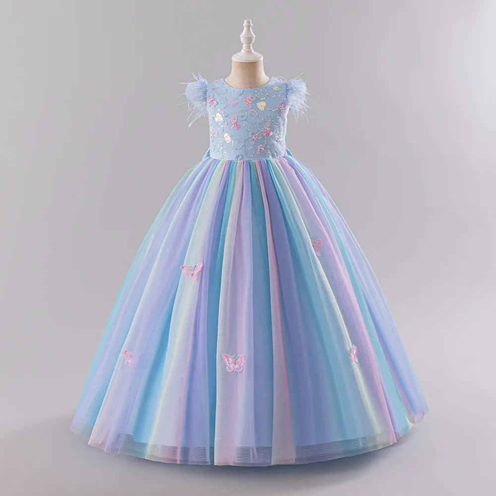Girls Princess Dress - Fluffy Tulle Ball Gown for 1st Birthday/Wedding/Pageant | Flower Girl Party Dress