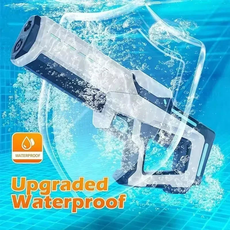 Pulse Electric Continuous Water Gun with Automatic Water Absorption – High-Pressure Rechargeable Water Blaster