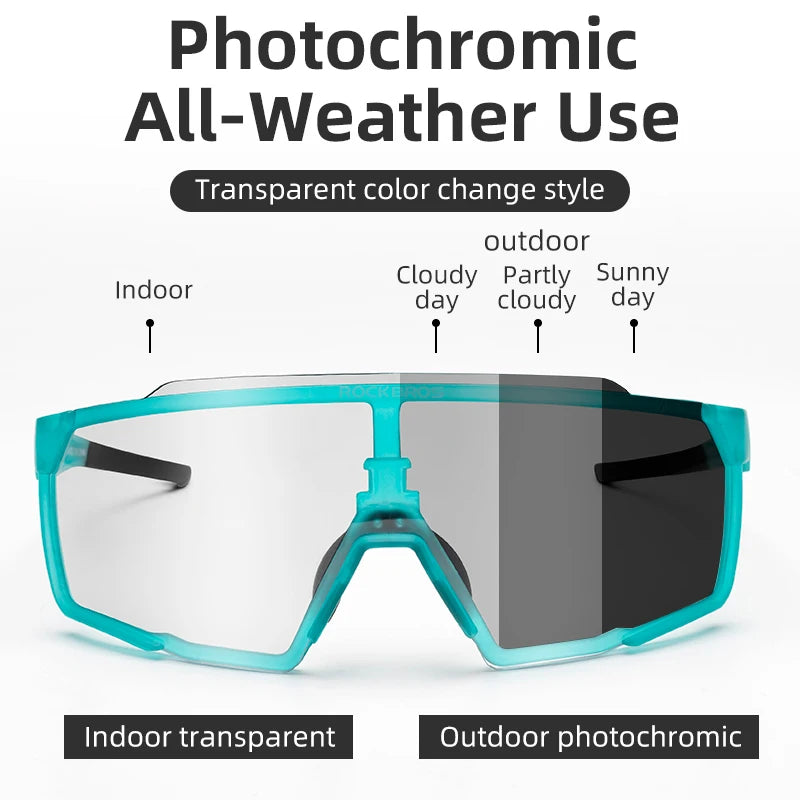 Cycling Glasses Polarized / Photochromic Lens Bike Sunglasses Men Women Glasses Eyewear Sports MTB Road Cycling Goggles