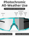 Bicycle Glasses Polarized Photochromic Lens Bike Eyewear Sunglasses UV Sun Protection Sports MTB Road Cycling Goggles