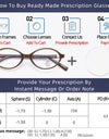 women's eyeglass frame optical lenses grade glasses Prescription for eyepieces in trend anti-glare lenses and blue light