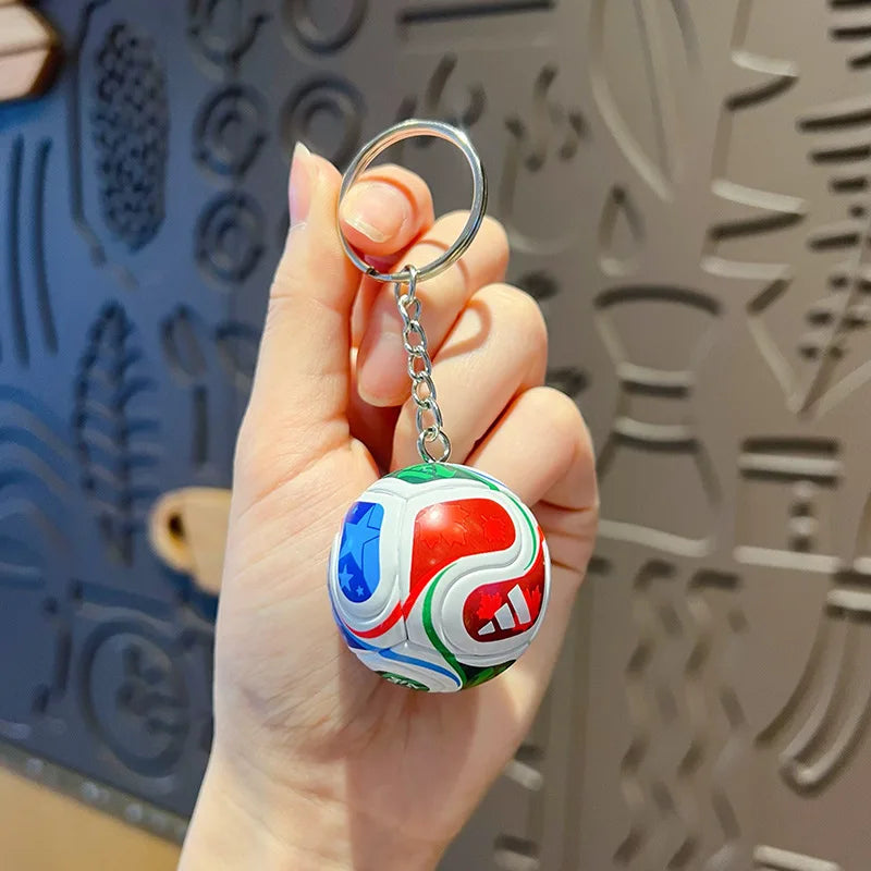 2026 Football Trophy Metal Keychain Soccer Fan Souvenir Collectible