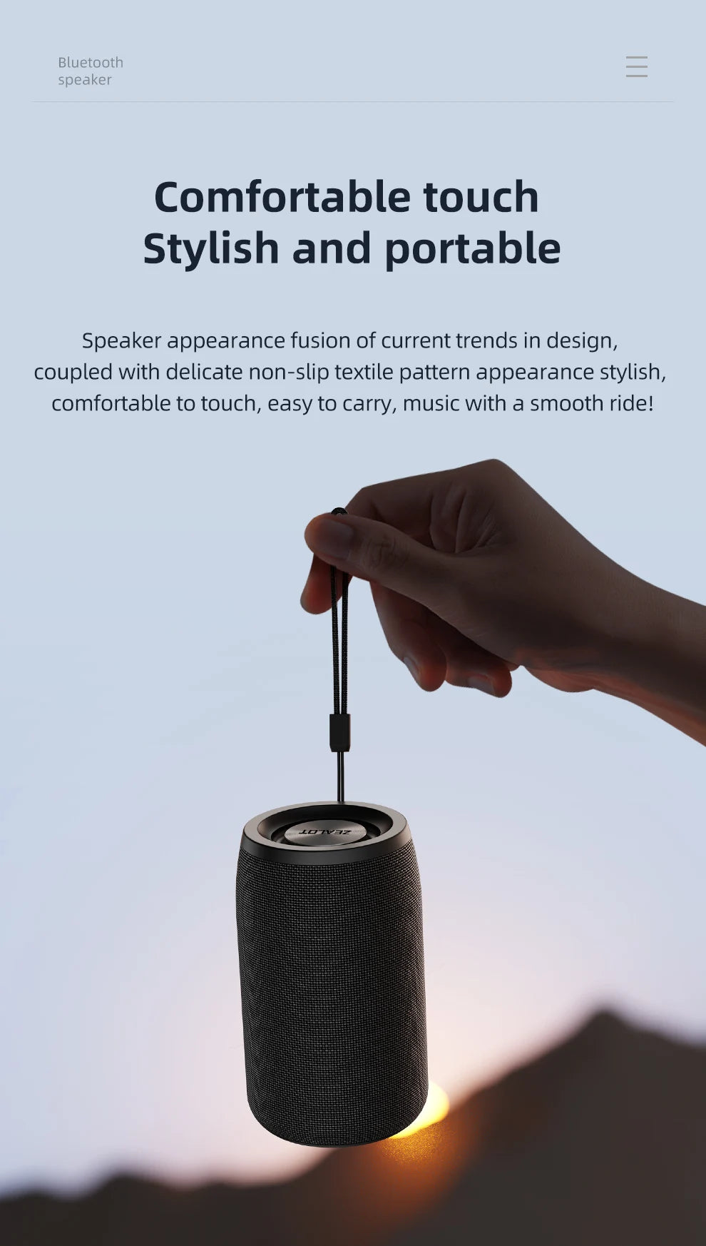 Portable Wireless Speaker Subwoofer Stereo Waterproof Powerful Column Outdoor Speakers Boom Box TF Card & AUX Audio