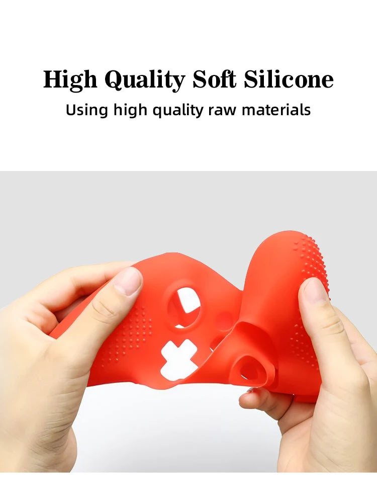 Anti-Slip Soft Silicone Case for Nintendo Switch Pro Controller – Rubber Skin with Joystick Grip Caps
