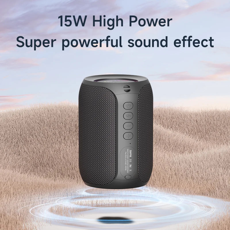 Powerful Bluetooth Speaker, Bass Wireless, LED Light, Outdoor Speakers, Subwoofer, Waterproof Sound Box Support