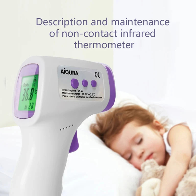 Medical Digital Thermometer Non Contact Infrared Body Temperature Device Fever Measure Tool for  Adults Fever Monitor