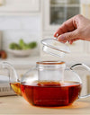 400-1000ml Clear Teapot With Removable Infuser Glass Teapot Stovetop Safe Loose Leaf And Blooming Tea Maker
