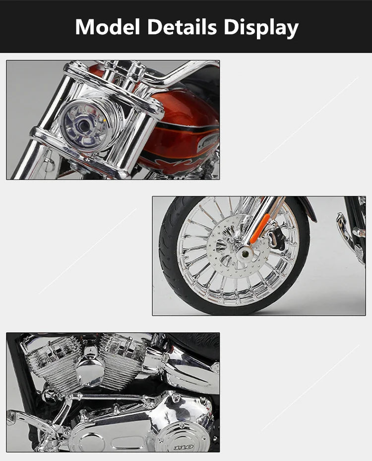 Diecast Harley CVO Breakout 2014 Motorcycle Model 1 to 12 Scale