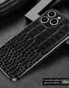 Genuine Leather Phone Case for iPhone 16 15 Pro Max 14promax Luxury Soft Edges Shockproof Camera Protection Cover