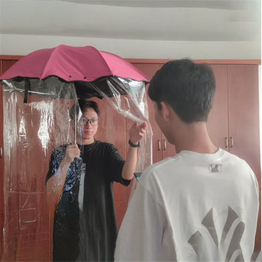 Creative Umbrella with Rainproof Cloth Detachable Raincoat Parasol Paraguas Splash-proof Rain Gear for Man Woman Kids Raincoat