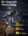 Gimbal Stabilizer for Smartphone Foldable 3-Axis Gimbal for iPhone & Android