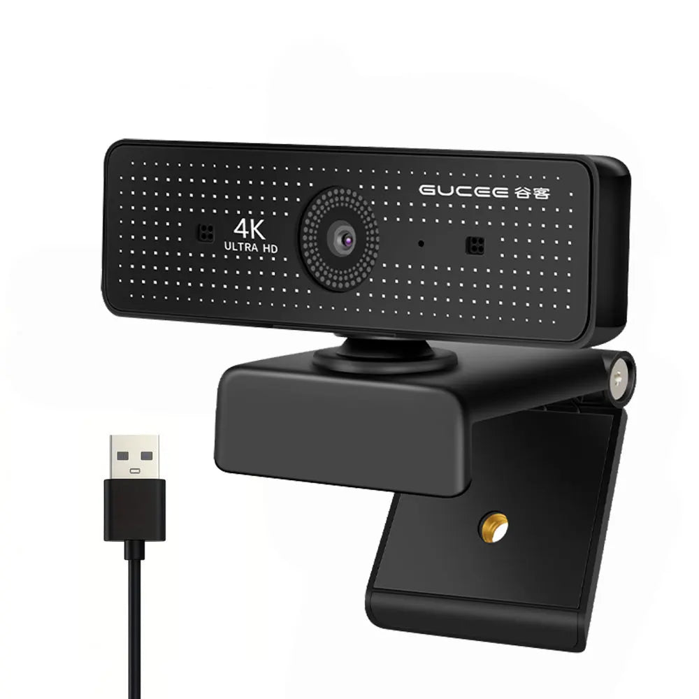 4K Webcam for PC UHD Autofocus Streaming Web Cam with Mics Plug and Play USB Computer Video Camera for Online Teaching/Meeting