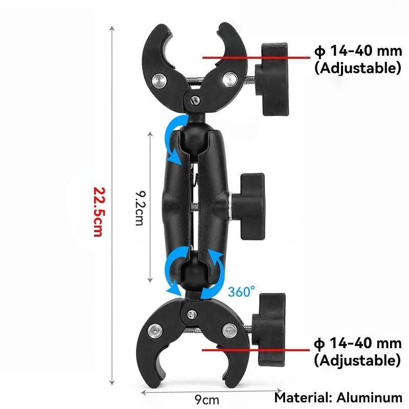 Action Camera Bicycle Motorcycle Handlebar Mount Selfie Stick Bracket