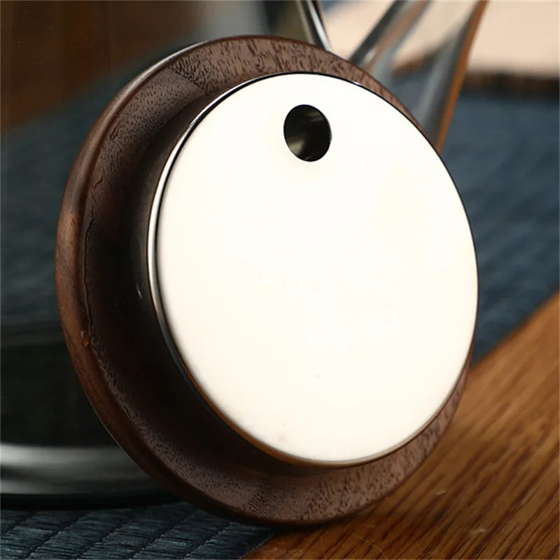 Easy One Click Tea Separation Filtration Glass Teapots With Wood Handle 850ml Tea Water Separation Tea Pot With Infuser Filter