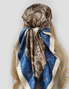 Retro Women Silk Scarf Bandanna Fashion Bohemian Pattern Square Hijab Lady Wrap Headband foulard muffler