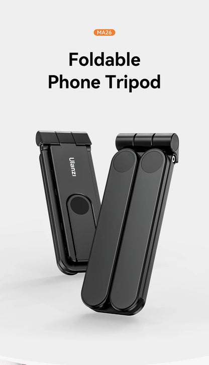 Foldable Phone Tripod Mini Pocket Tripod for Phone Vertical Horizontal Shooting Expansion Video Light Microphone