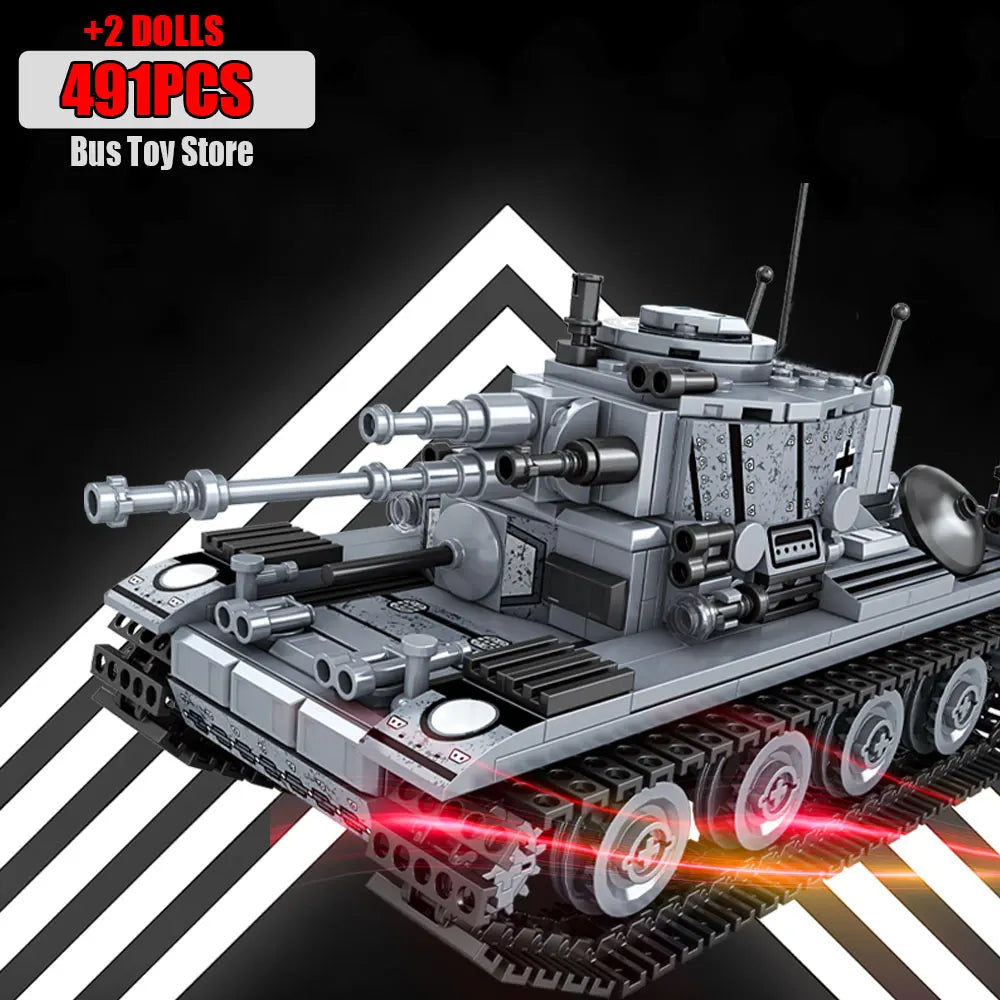 WW2 Military Dongfeng 21 Missile Transportation Car Model Weapons Series Military Leopard II 99A Tank World War II DIY Toys Gift