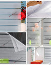 Frosted Privacy Striped Window Film Office Decorative Self Adhesive Glass Window Decals Width 65/75/85/90 by 200 cm