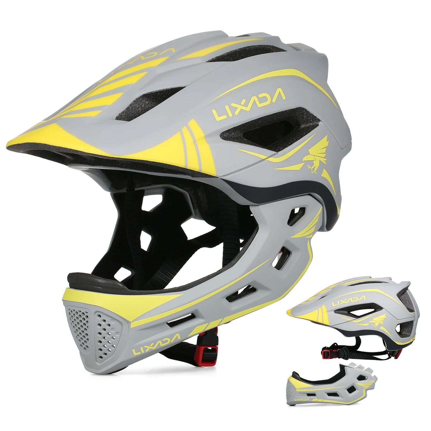 Detachable Full Face Bike Helmet For Cycling And Skating