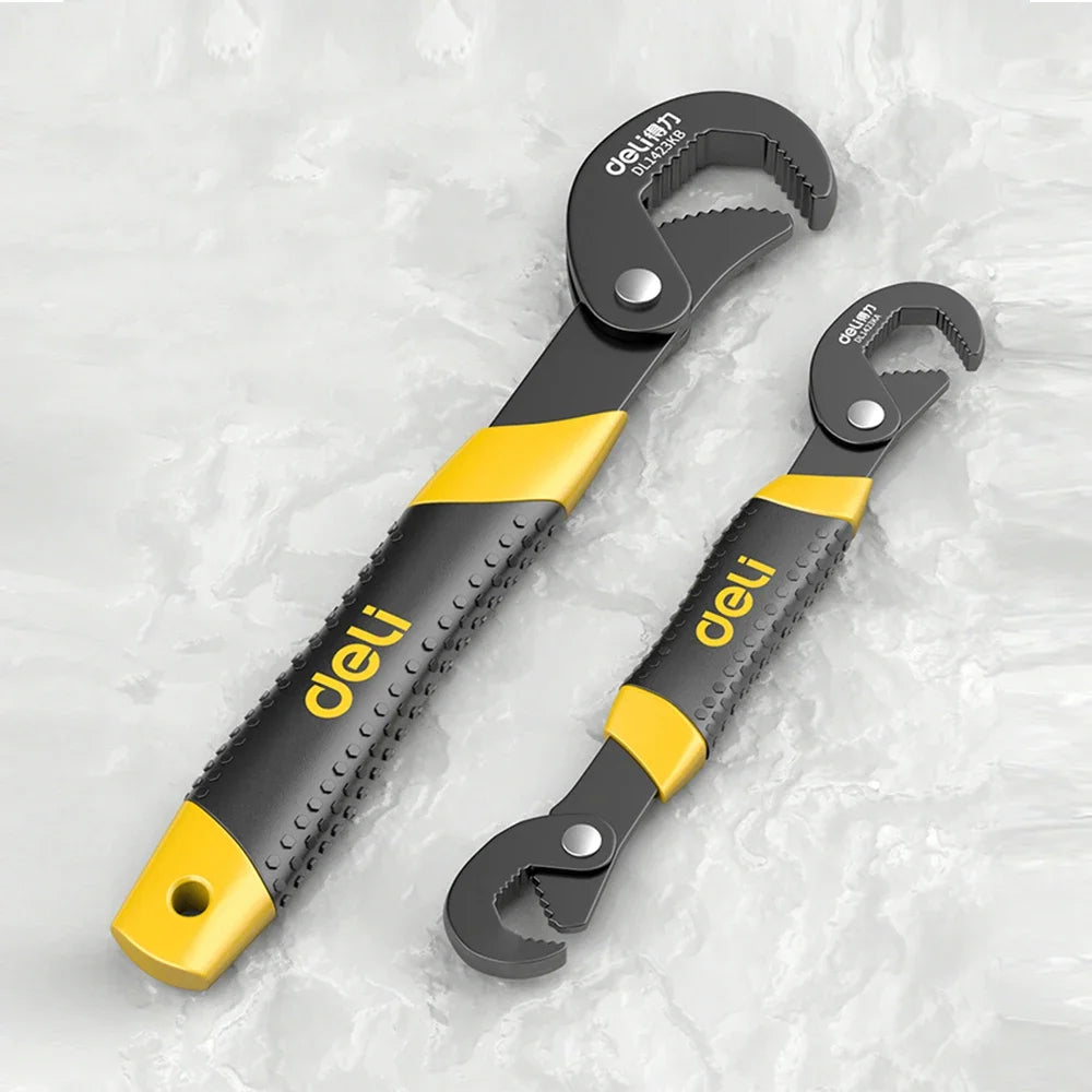 14-30 / 30-60mm Universal Key Pipe Wrench Open End Spanner Set High-carbon Steel Snap N Grip Tool Plumber Multi Hand Tool