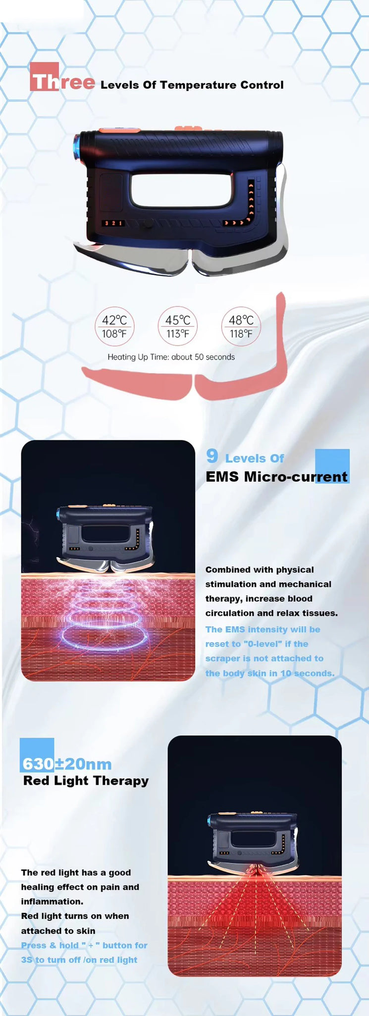 Fascia  Gua Sha Myofascial Massage Machine Fitness Muscle Massager Deep Tissue Shoulder Massagers Fibers Release Scraper