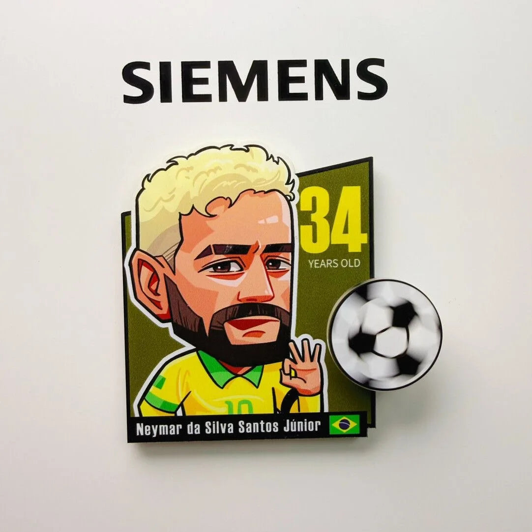 2026 Soccer Rotating Fridge Magnet Football Fan Souvenir Home Decor