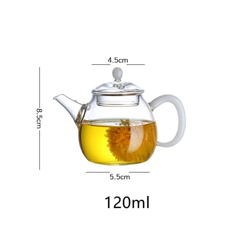 120ml Mini Glass Teapot with Filter