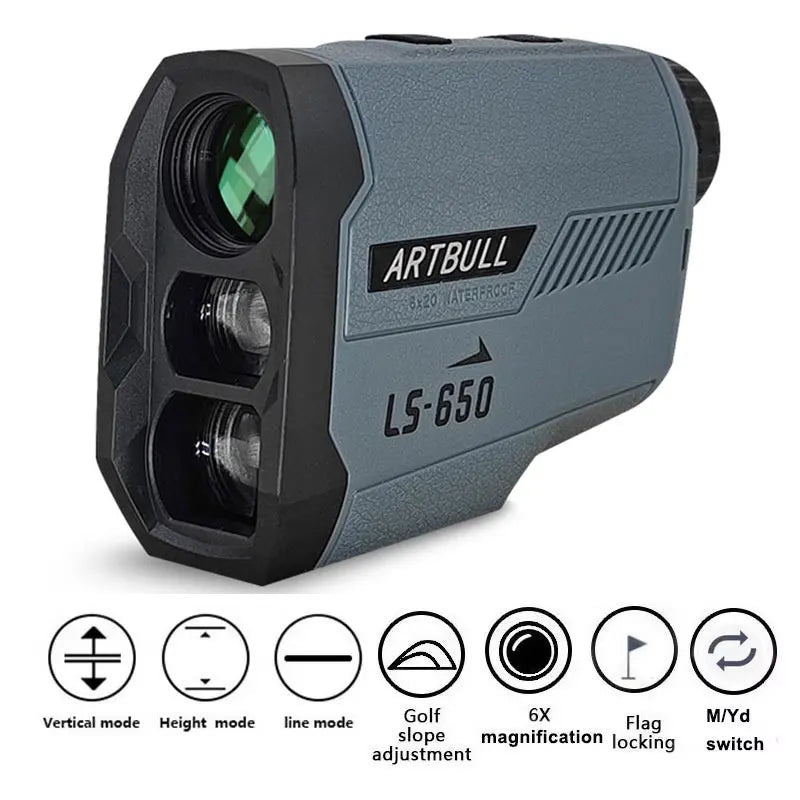 6X Golf Laser Rangefinder 1000m With Slope Compensation And Flag Lock
