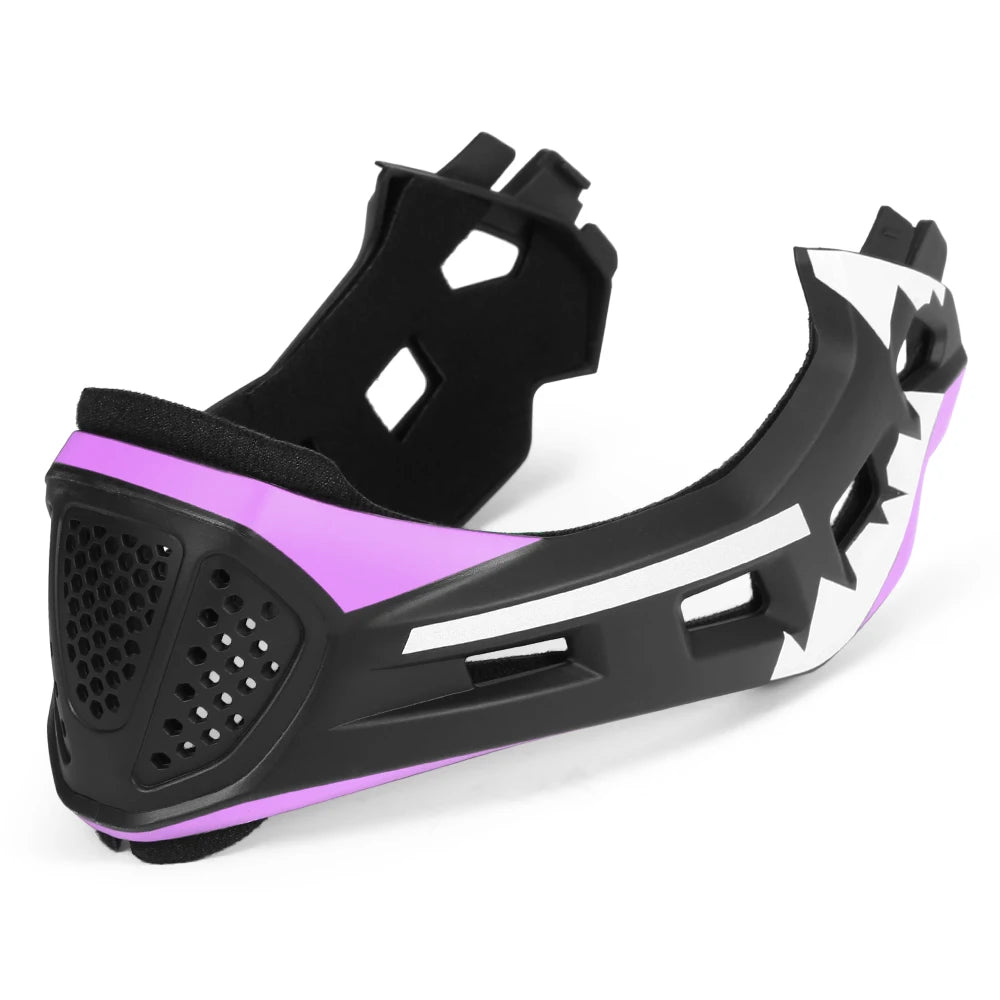 Kids Detachable Full Face Cycling Helmet For Bike Skateboard And Roller Skating