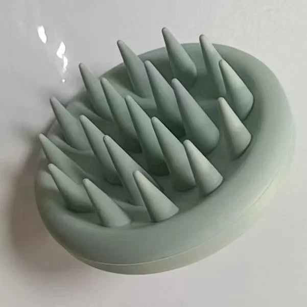 Full Silicone Scalp Massage Shampoo Brush,Head Scrubber with Soft Bristles,Women/ Hair Comb Hairbrush