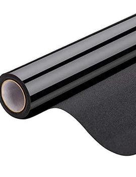 100% Light Blocking Window Film Static Self adhesive Glass Stickers Black Matte Privacy Protective Window Decals Heat Insulation