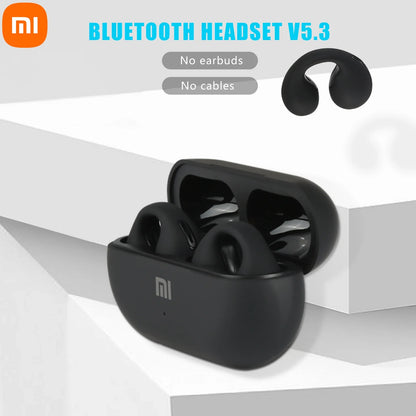 XIAOMI Micro Earclip Headphones Bluetooth 5.3 Waterproof Open Ear Earring Earphone Small Wireless Earbuds For Workout Office