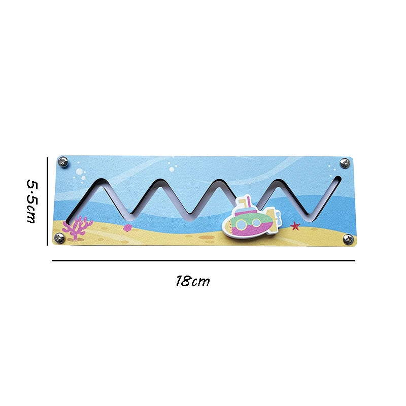 Montessori Busy Board DIY Accessories Wooden Toys Busyboard  Fine Motor Skills Activity Board Educational Toys for