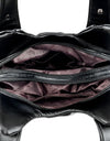 Women Casual Multiple Pockets Tote Bag Lady Large Capacity Shoulder Crossbody Bag Vintage Soft Leather Travel Bag