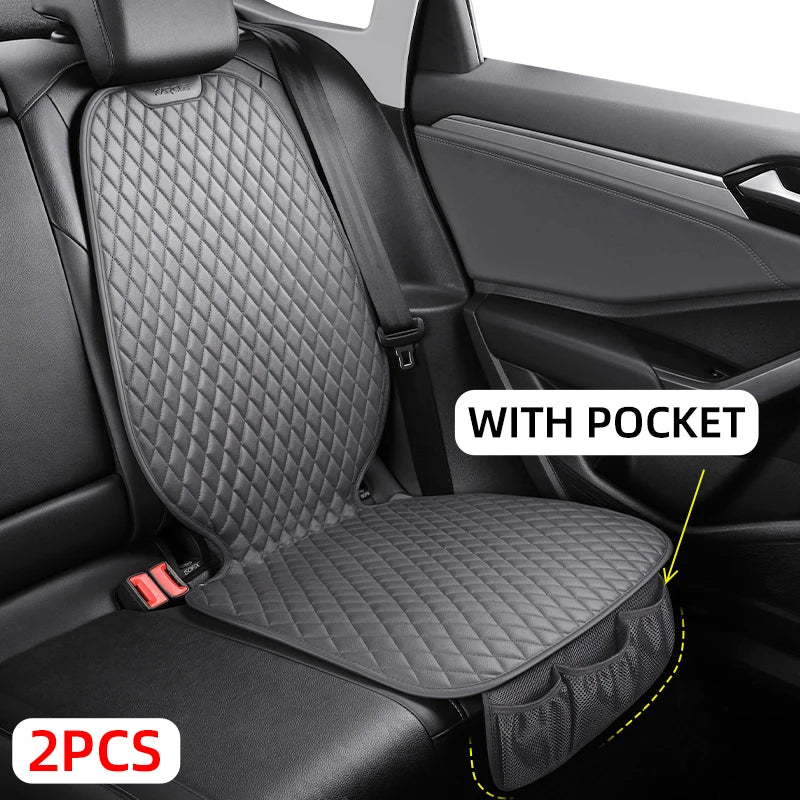 Karcle Car Seat Cover Protector for Child Kids PU Leather Car Seat Cover Mats Pad Protection Auto Rear Seat Covers Car Cushion