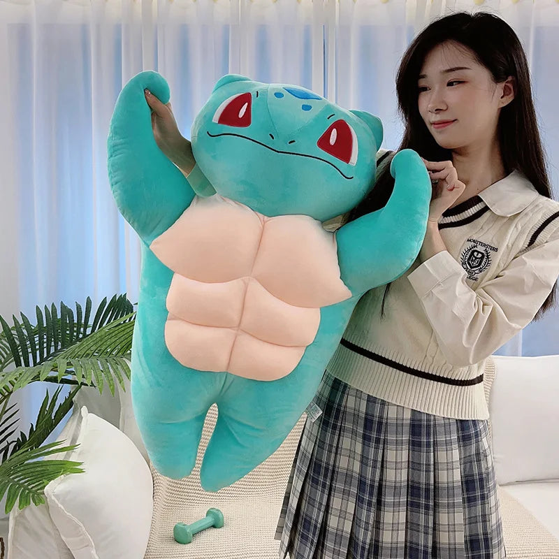Muscle Pokémon Bulbasaur Charmander Plush Stuffed Pillow
