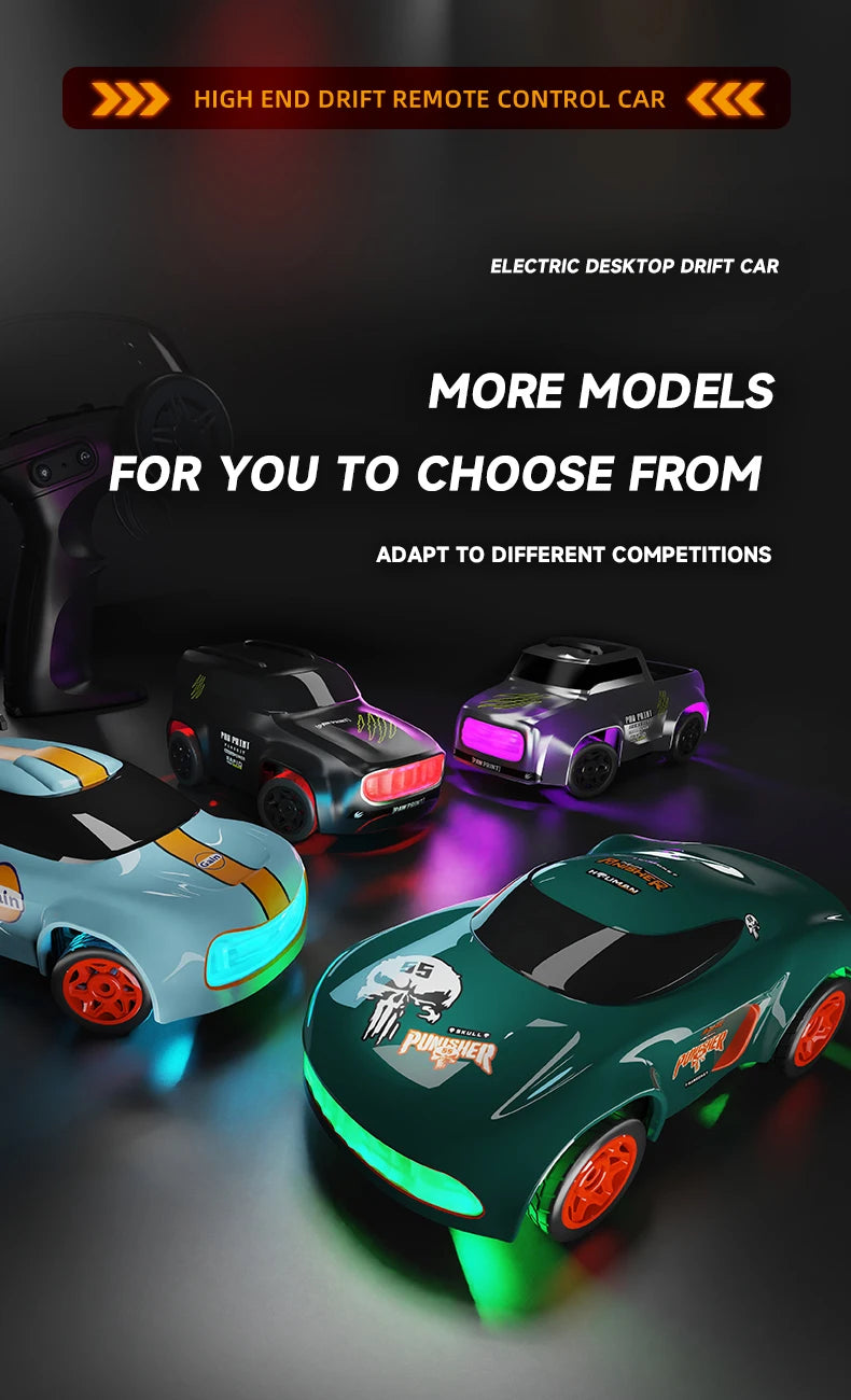 2.4G Drift Rc Car 4WD Remote Control Car Four Wheel Drive Radio Controlled Mini GTR Racing Model Boy Toy Gift