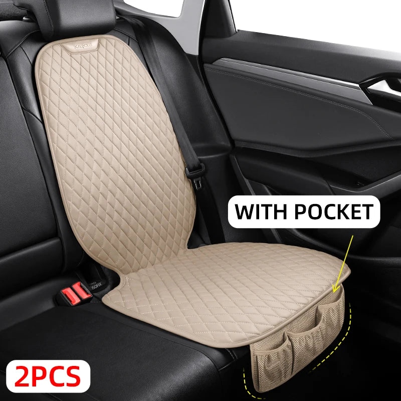 Karcle Car Seat Cover Protector for Child Kids PU Leather Car Seat Cover Mats Pad Protection Auto Rear Seat Covers Car Cushion