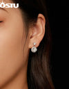 2.6 Ct D VVS Moissanite Drop Dangle Wedding Earrings