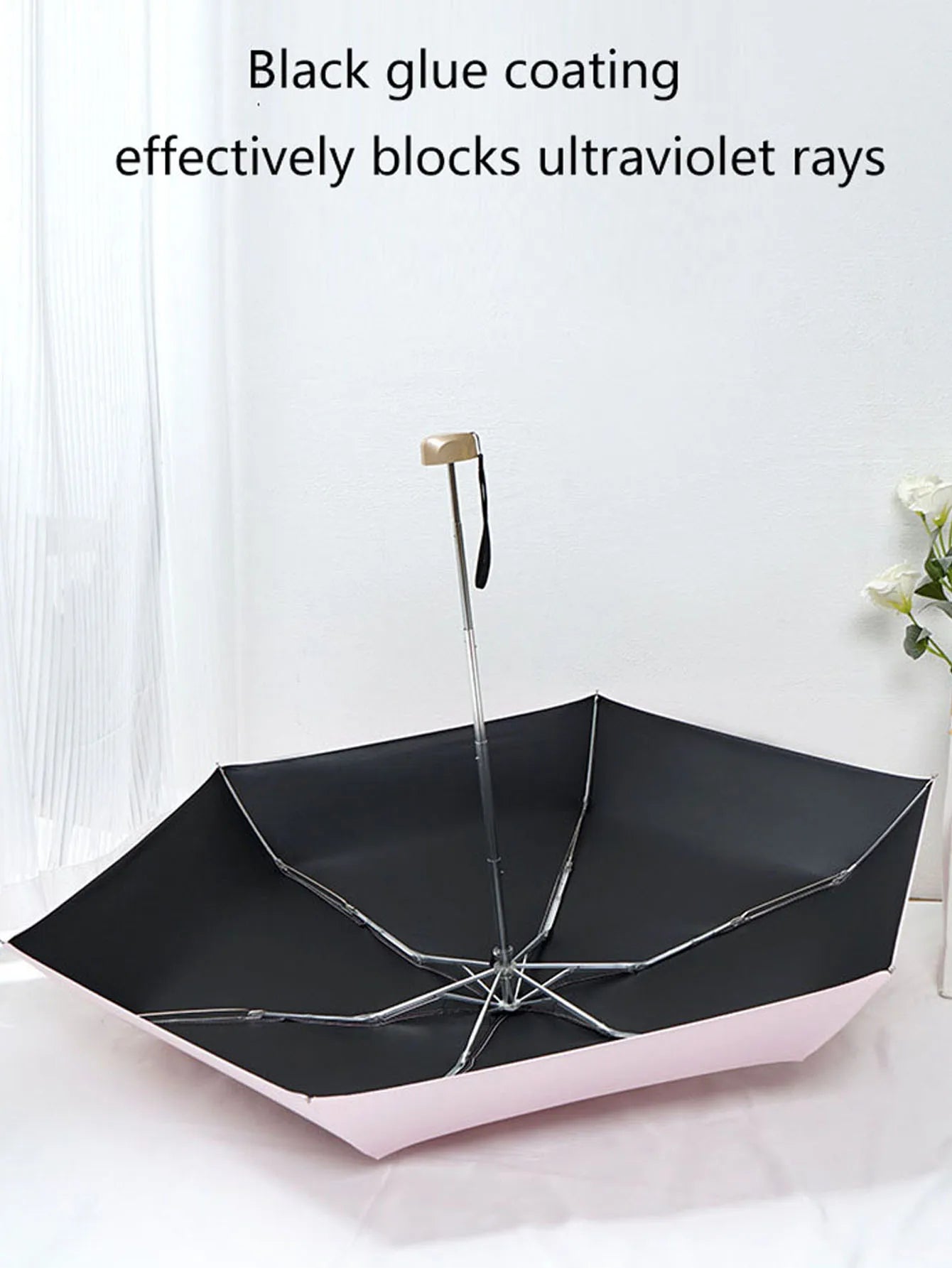 Outdoor Mini Folding Sun Umbrella with UV Protection Ultralight Compact Design