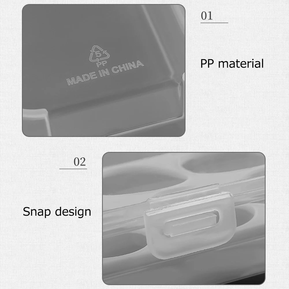 6-Grid Portable Egg Storage Box – Shockproof & Drop-Resistant Refrigerator Egg Organizer Case