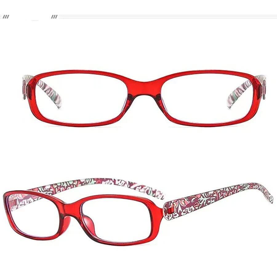 Reading Glasses Women Full Frame Printed Retro Anti Blue Light Presbyopia Hyperopia Read Eyewear +1.0 +2.0 +3.0 +4.0