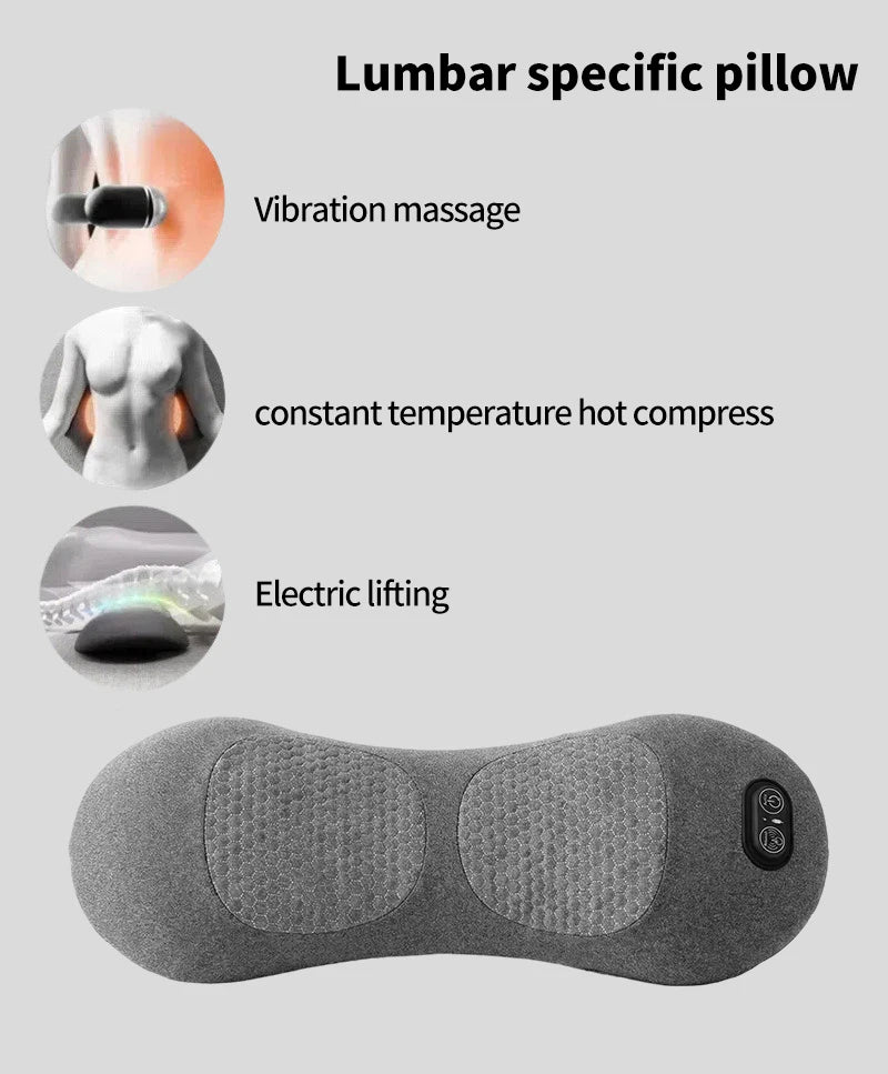 Multi functional massage Pillow for sleeping bed specific lumbar support lumbar protection lumbar support lumbar massage heating