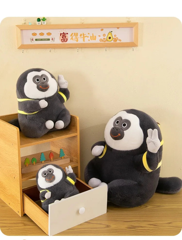 Ugly Cute Monkey Plush Stuffed Doll Banana Pillow Toy