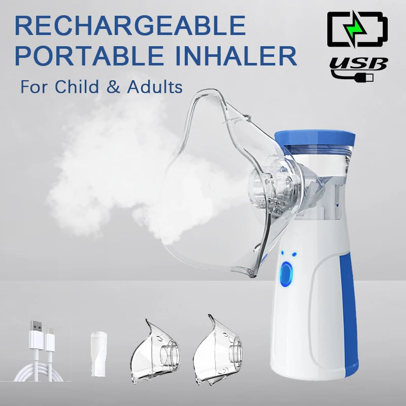 USB Medical Nebulizer Handheld  Adult  Cough Compressor Sprayer Portable Compact Adjustable Nebulizer Home Nebulizer