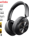 A6 ANC Wireless Bluetooth 6.0 Headphones -48dB Hybrid Active Noise Cancelling Over Ear Headset With Mic Hi-Res LDAC APP