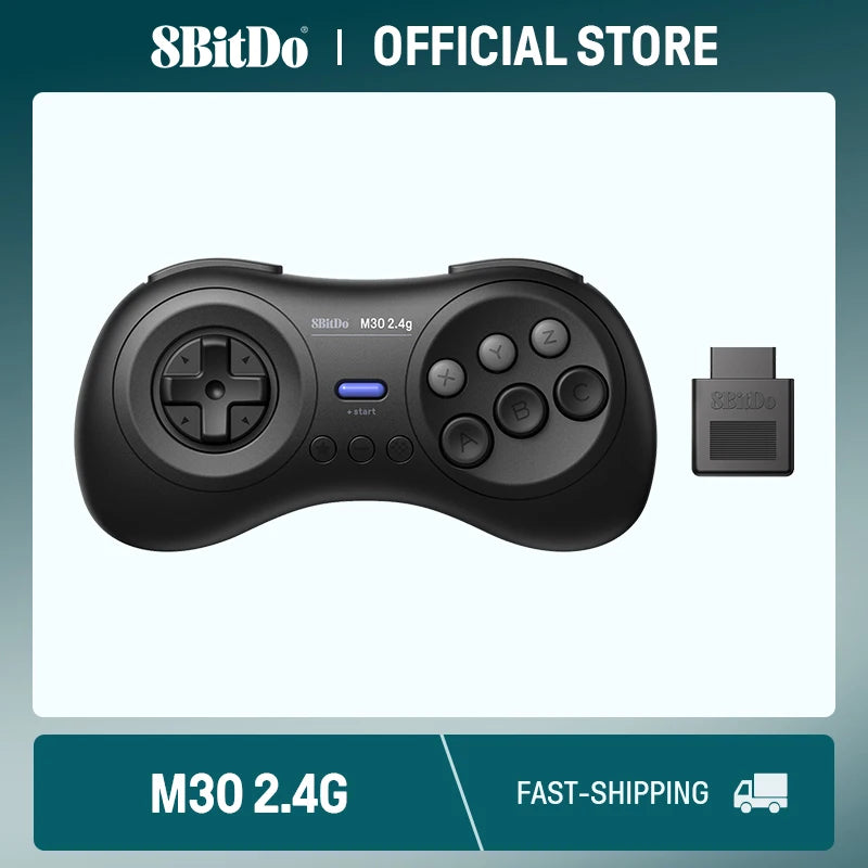 2.4GHz Wireless Retro Gaming Controller for Sega Genesis and Mega Drive