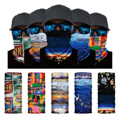 Hiking Scarves Summer Windproof Sunscreen Scarf Sports Riding Quick-drying Mask Seamless Magic Bandana