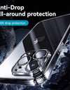 Case For iPhone 16 Pro Max Anti-drop Transparent Cover For iPhone 16 15 14  Pro Max Soft TPU Case With Len Protection