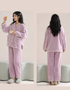 Women’s Winter Flannel Pajama Set – Thick, Soft Coral Fleece with Zipper & Oversized Fit